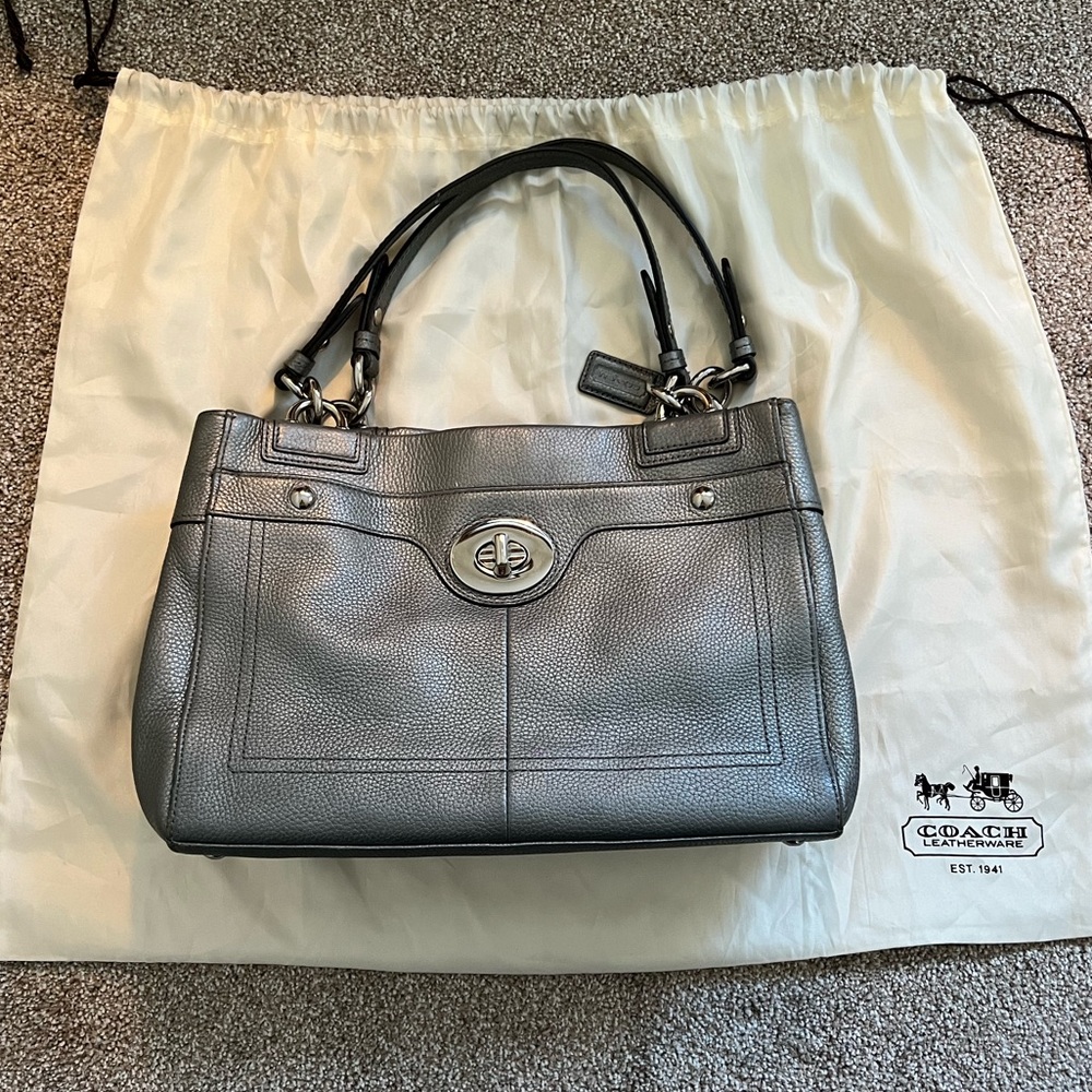 Gray Coach Purse